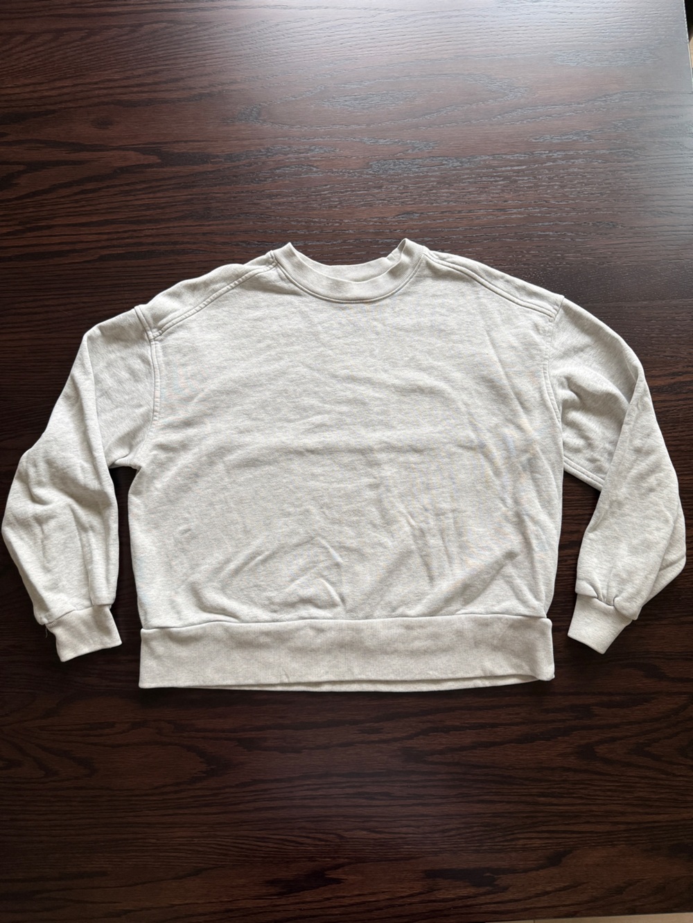 Everlane Organic Cotton Gray Crewneck Sweatshirt Medium